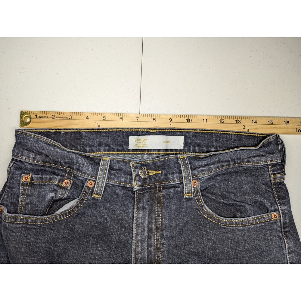 Levi's Strauss‎ Relaxed Fit Denim Jeans Mens 30x32 Signature Gold Straight Leg - Picture 13 of 16